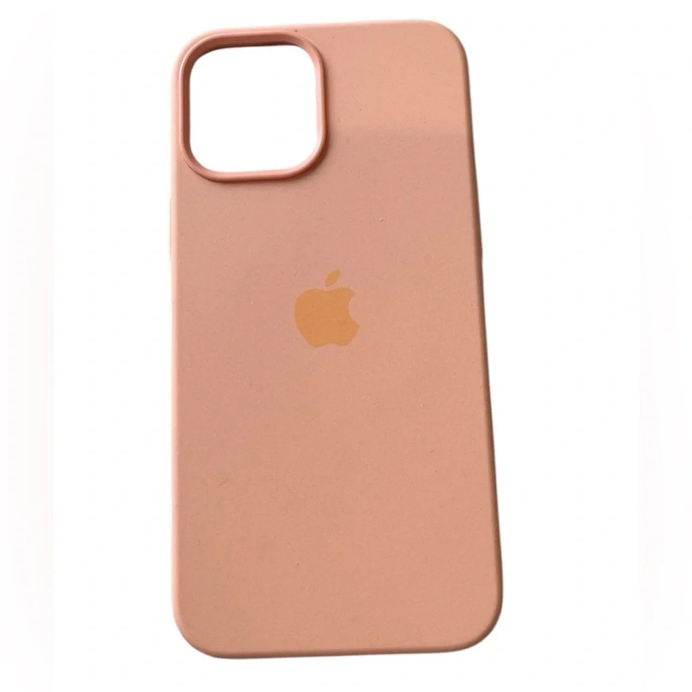 🪸 Apple Peach/coral leather iPhone Case 12 pro max 🪸